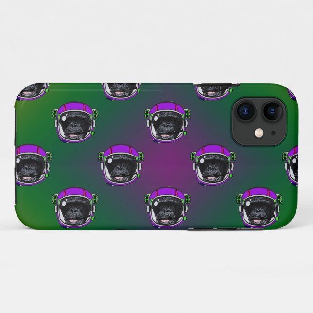Space Chimp Case-Mate iPhone Case (Back (Horizontal))
