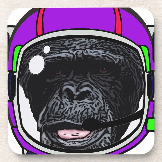 Space Chimp Coaster (Front)