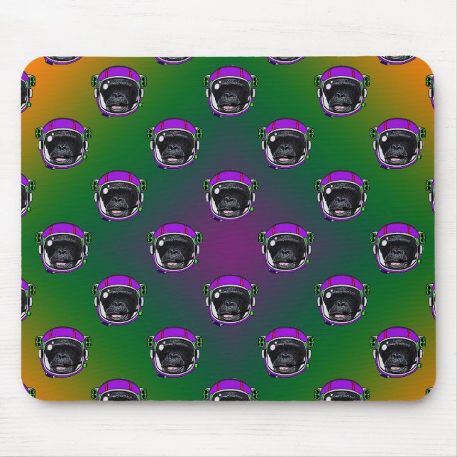 Space Chimp Mouse Mat (Front)