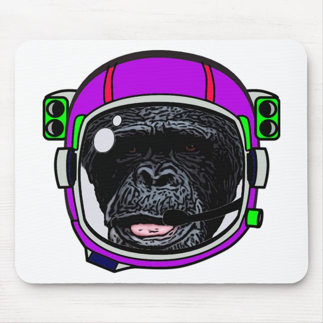 Space Chimp Mouse Mat (Front)