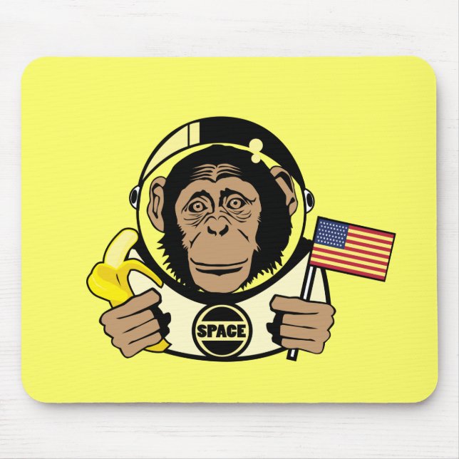 Space Chimp Mousepad (Front)