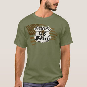 Space City Chapter - Tattered Flag sepia T-Shirt