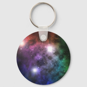 Space Clouds Key Ring