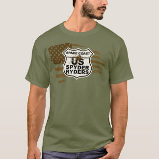 Space Coast Chapter - Tattered Flag sepia T-Shirt