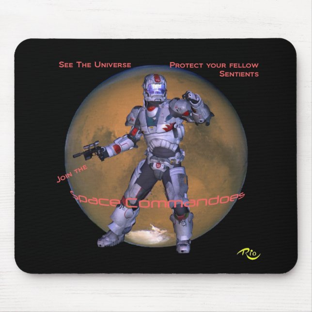 Space Commando Mousepad (Front)