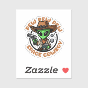 Space Cowboy Funny Alien