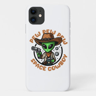 Space Cowboy Funny Alien iPhone 11 Case