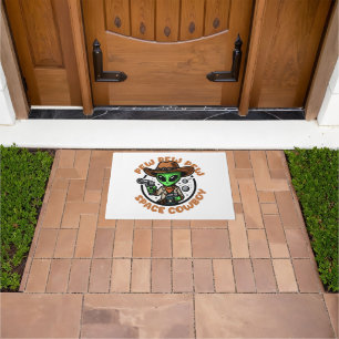 Space Cowboy Funny Alien Doormat