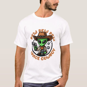 Space Cowboy Funny Alien T-Shirt