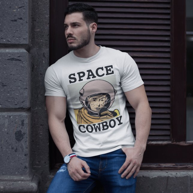 SPACE COWBOY MEN'S FUNNY VINTAGE T-SHIRTS (Creator Uploaded)