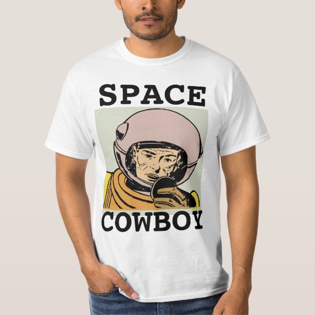 SPACE COWBOY MEN'S RETRO 1970'S T-SHIRTS (Front)