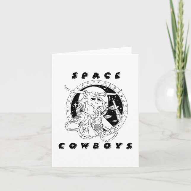 Space Cowboys Notecard (Front)