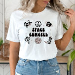 Space Cowgirl Bachelorette Party Shirt<br><div class="desc">This is a disco cowgirl themed "space cowgirl" shirt. Edit ALL colours to make this space cowgirl shirt fit your event needs   personal style. Select "personalise further" from the menu options to make these changes :)</div>