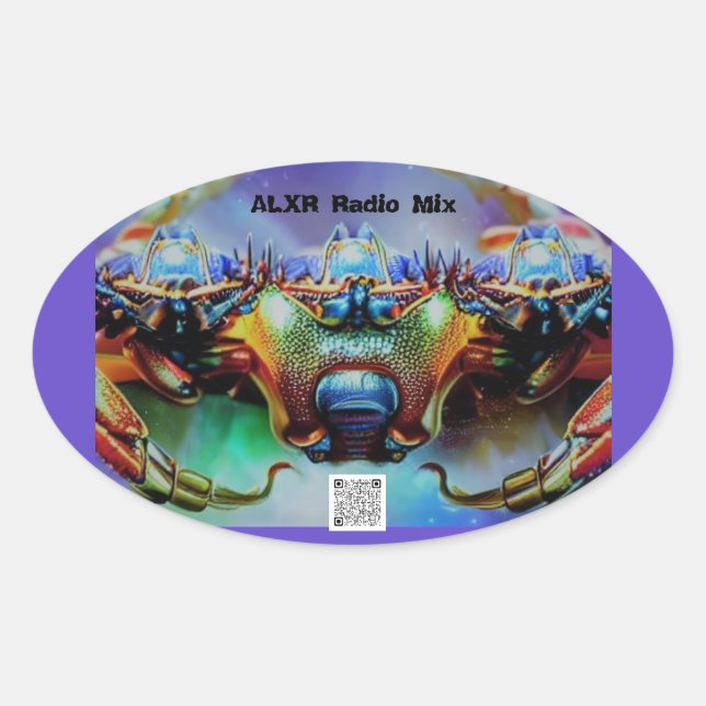 Space Crab 2 Sticker (Front)