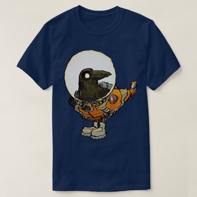 Space Crow T-Shirt (Design Front)