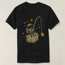 Space Crypto BTC Crypto Astronaut Fishing Bitcoin