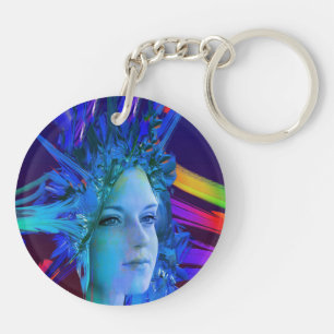 Space Crystal Key Ring