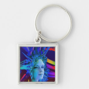 Space Crystal Key Ring