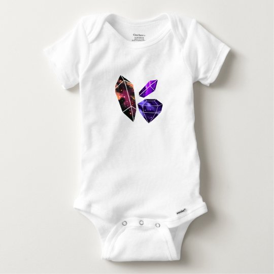 Space Crystals Baby Bodysuit