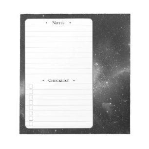 Space   Daily Notes and Checklist Notepad