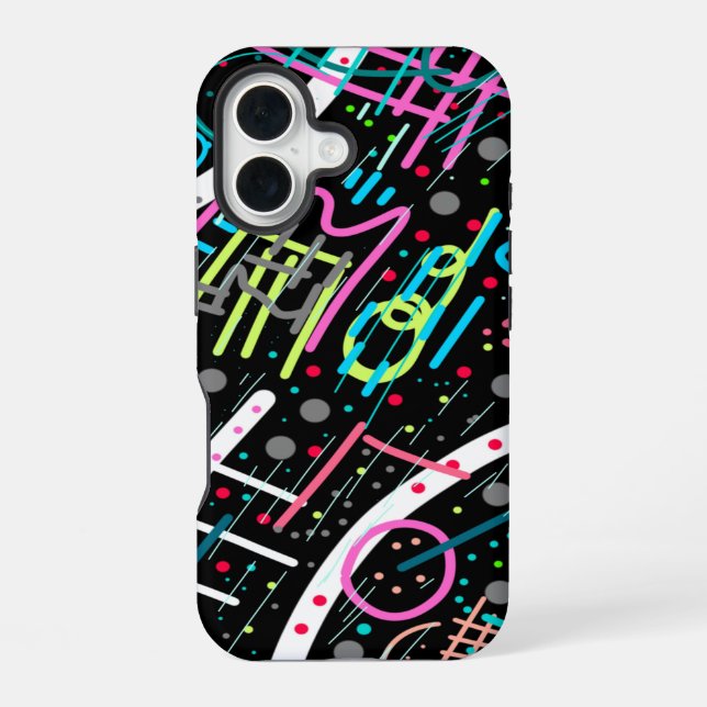 Space Debris iPhone 16 Case (Back)