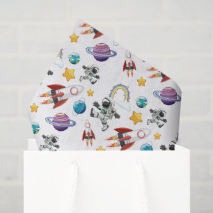 Space Decoupage Tissue Paper, Astronaut Paper