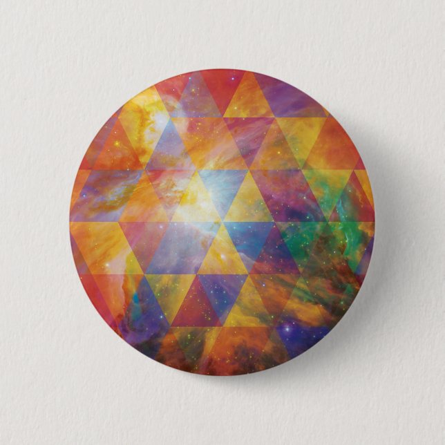 Space Design 6 Cm Round Badge (Front)