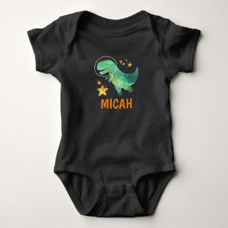 Space Dinosaur Baby Bodysuit