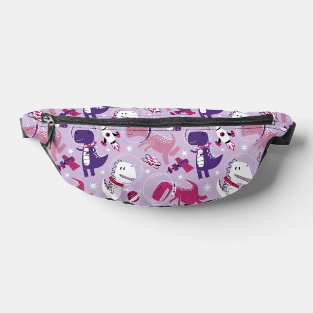 Space Dinosaurs, Cute Dinosaurs, Stars, Space Ship Bum Bags (Lay Down)