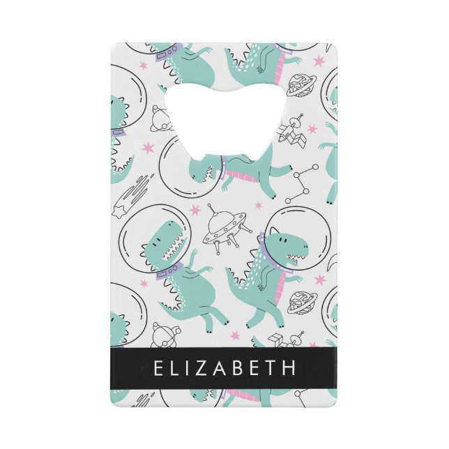 Space Dinosaurs, Cute Dinosaurs, Stars, Your Name (Front)