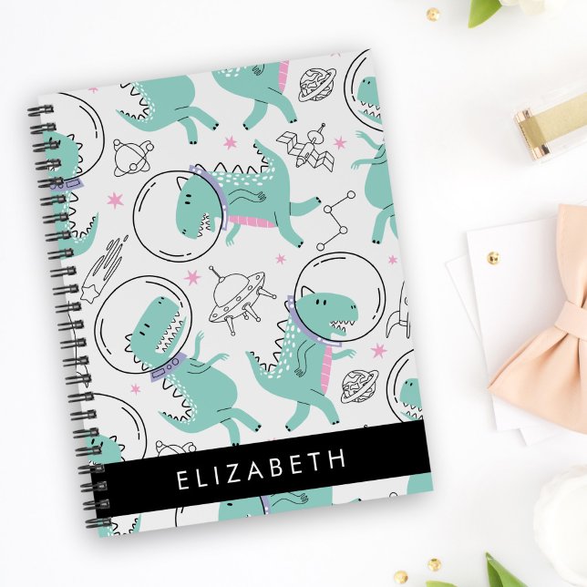 Space Dinosaurs, Cute Dinosaurs, Stars, Your Name Planner (Creator Uploaded)