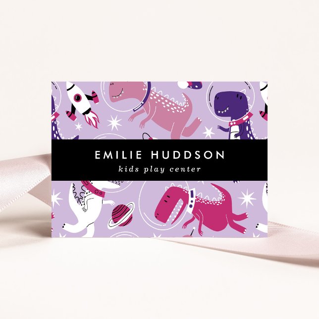 Space Dinosaurs, Kids Play Centre, Activity Centre Business Card (Creator Uploaded)