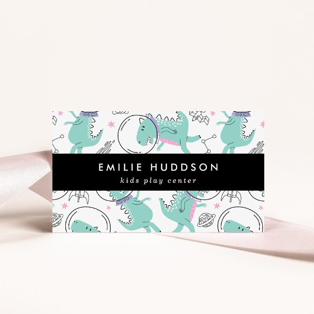 Space Dinosaurs, Kids Play Centre, Activity Centre Business Card (Creator Uploaded)