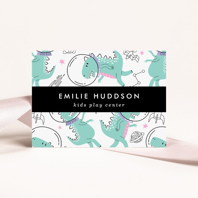 Space Dinosaurs, Kids Play Centre, Activity Centre Business Card (Creator Uploaded)