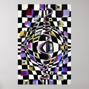 Space Distortion with Illusions of Perspective Poster