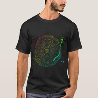 Space DJ graphic - Solar System Turntable EDM T-Sh T-Shirt