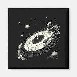 Space DJ s for Men Solar System Vinyl Record Magnet