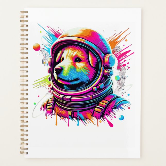 Space Dog Lover Design Planner (Front)