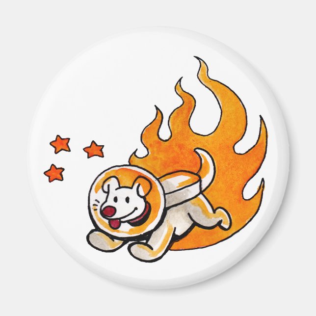 Space Dog Magnet (Front)