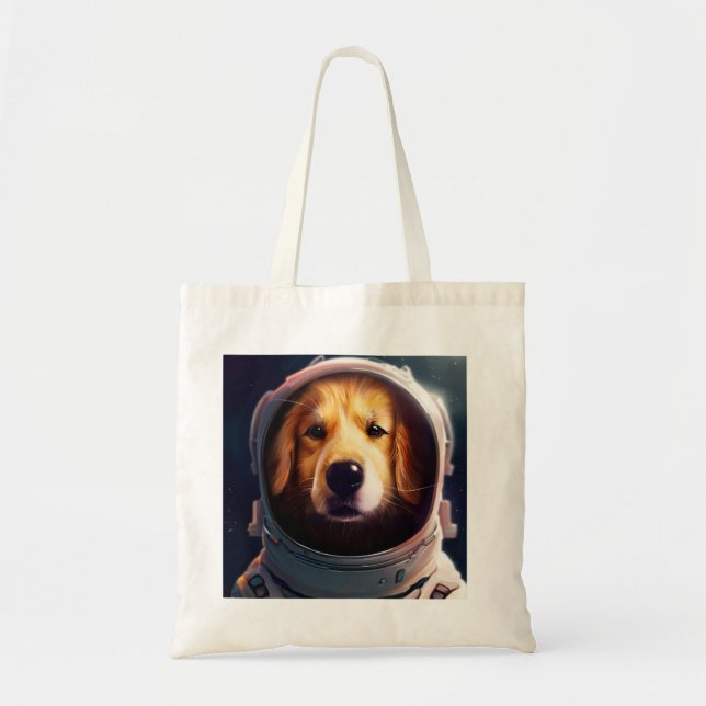 Space Dog Tote Bag (Front)