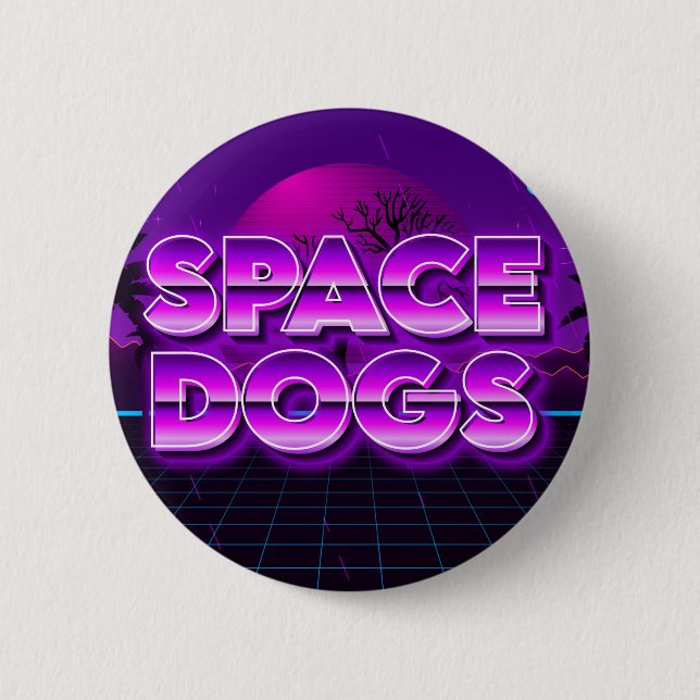 SPACE DOGS badge planet  (Front)
