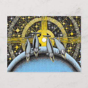 Space Dolphins Postcard