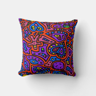Space Doodle #3 Cushion
