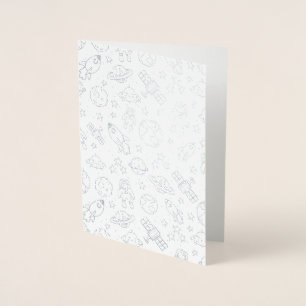 Space Doodles Foil Card