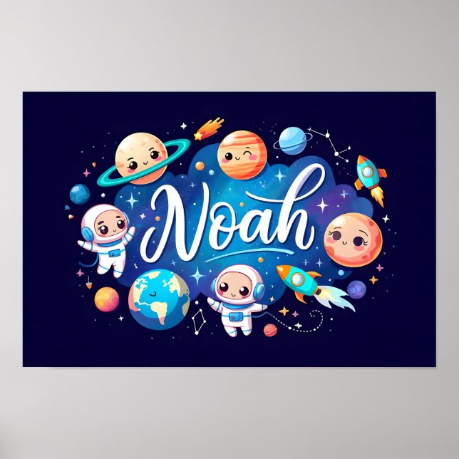 Space Dreams Noah Wall Art (Front)