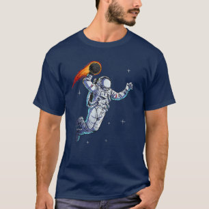 Space Dunk Astronaut Space Travel Spaceman's Trip  T-Shirt