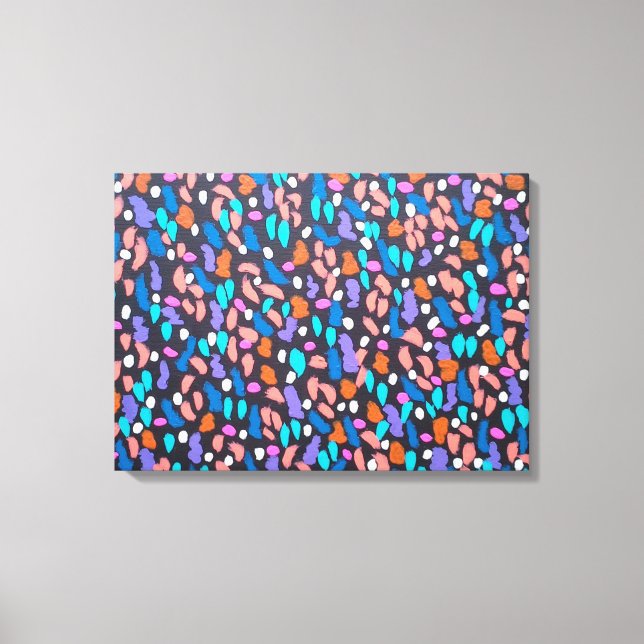 Space Dust Canvas Abstract Art Print (Front)