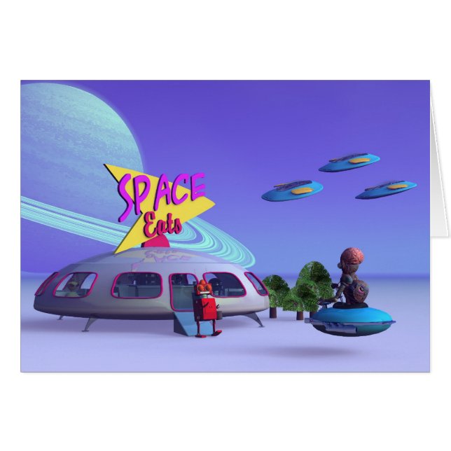 Space Eats Cafe Card (Front Horizontal)