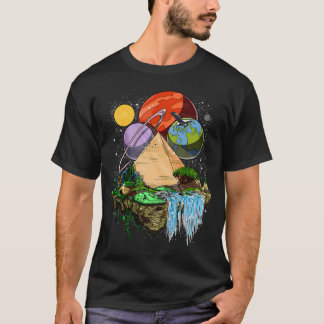 Space Egyptian Pyramids T-Shirt