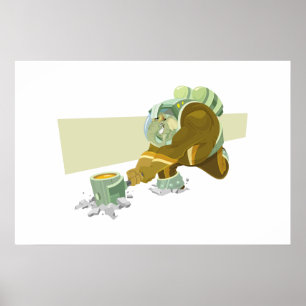 Space Elephant Poster